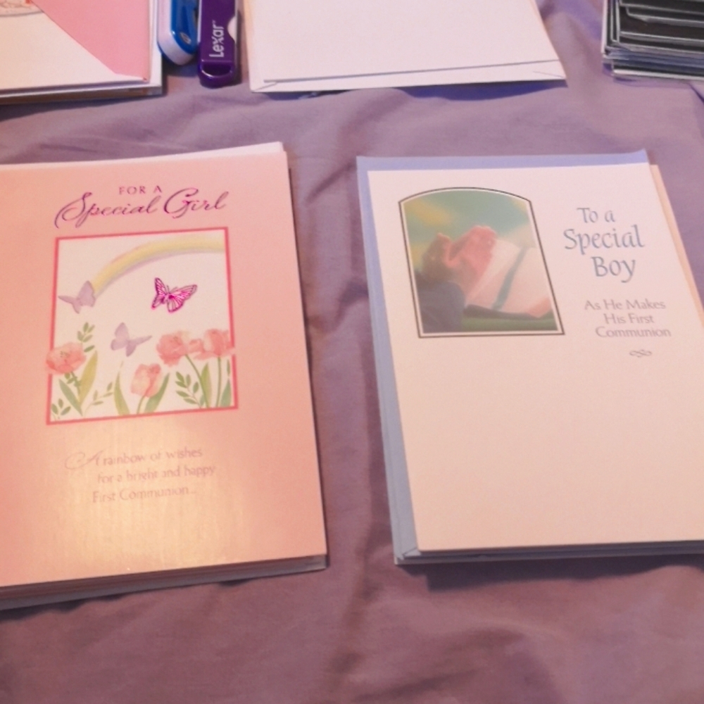 Set of 6 First Communion Cards